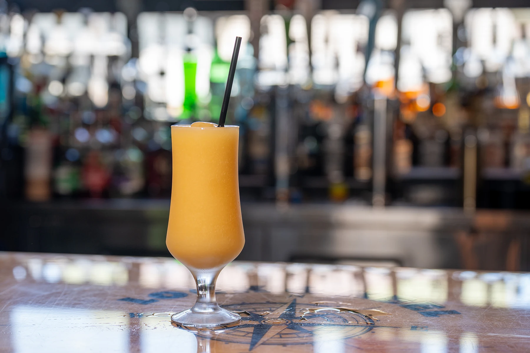 A cocktail served at the Lock & Keel bar